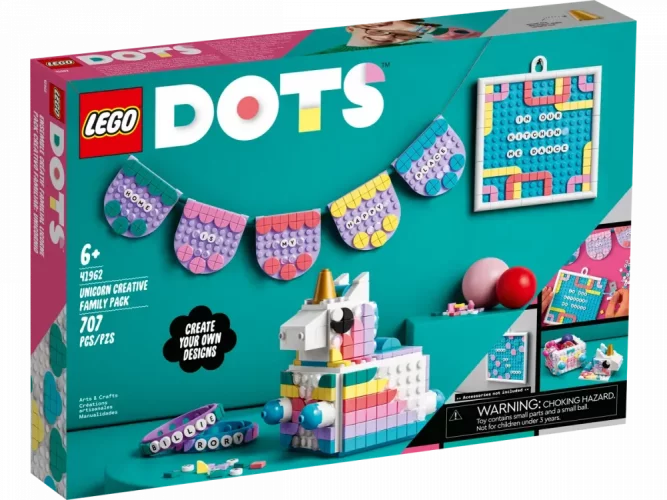 LEGO® DOTS™ 41962 Tvorivá rodinná sada – jednorožec