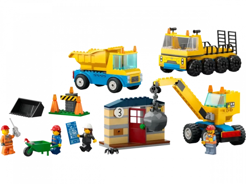 LEGO® City 60391 Construction Trucks and Wrecking Ball Crane