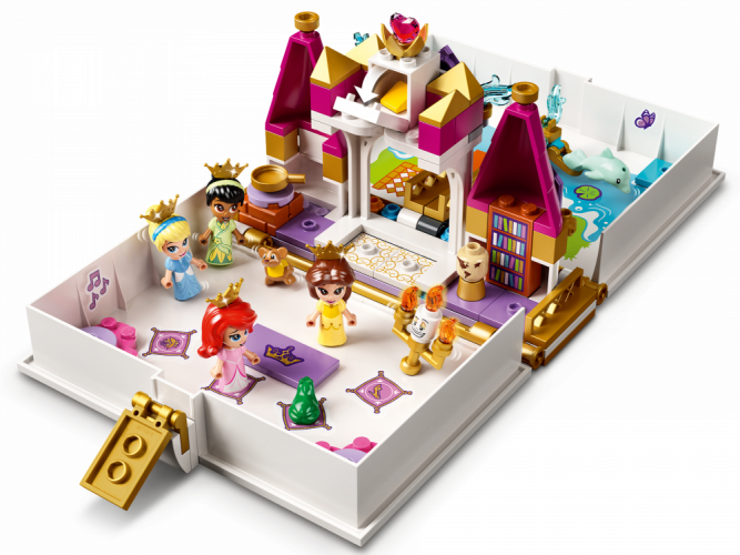 LEGO® Disney Princess 43193 Ariel, Belle, Cinderella and Tiana's Storybook Adventures