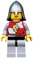 cas501 Kingdoms - Lion Knight Quarters, Helmet with Neck Protector, Open Grin