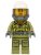 cty0681 Volcano Explorer - Female Worker, Suit with Harness, Construction Helmet, Breathing Neck Gear with Air Tanks, Trans-Brown Visor
