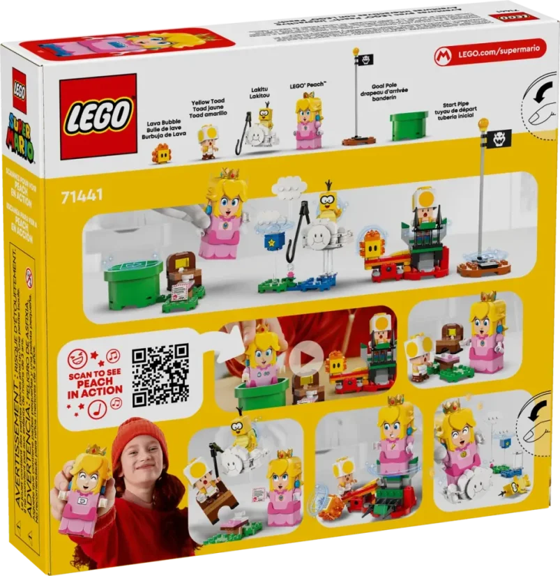 LEGO® Super Mario™ 71441 Interaktivní LEGO® Peach™ a dobrodružství