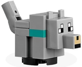 minewolf06 Minecraft Wolf, Tamed, Baby - Brick Built