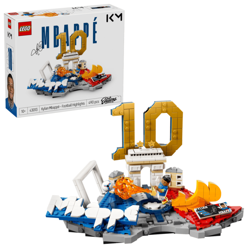 LEGO® Editions 43013 Kylian Mbappé – Hvězdné momenty fotbalu