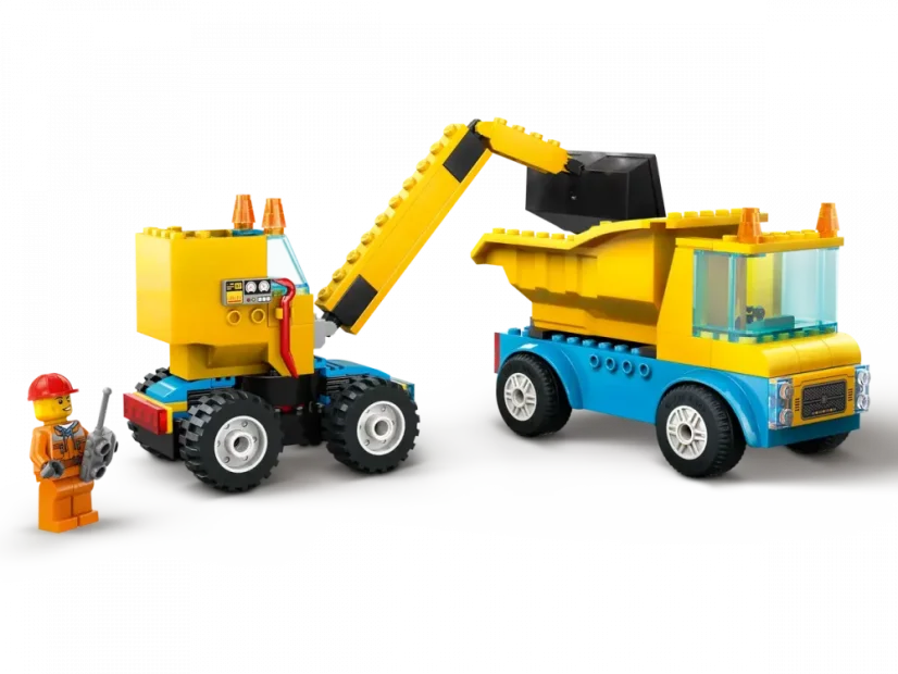 LEGO® City 60391 Construction Trucks and Wrecking Ball Crane