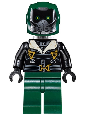 sh403 Vulture - Dark Green Flight Suit, Black Bomber Jacket