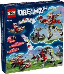 LEGO® DREAMZzz™ 71497 Cooperov tigrí robot a Zerov hot rod
