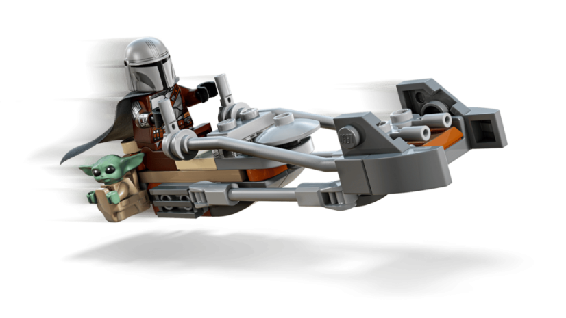 LEGO® Star Wars™ 75436 Mandalorian a Grogu a spídrová motorka