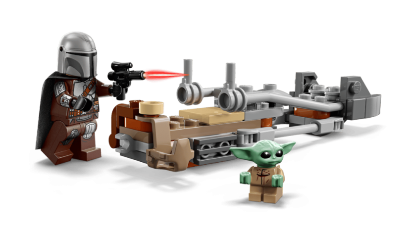 LEGO® Star Wars™ 75436 Mandalorian a Grogu a spídrová motorka