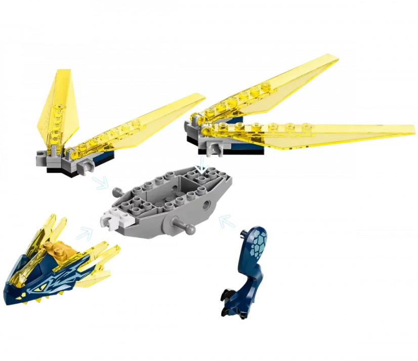LEGO® NINJAGO® 71798 Nya a Arin - bitva na hřbetě dračího mláděte