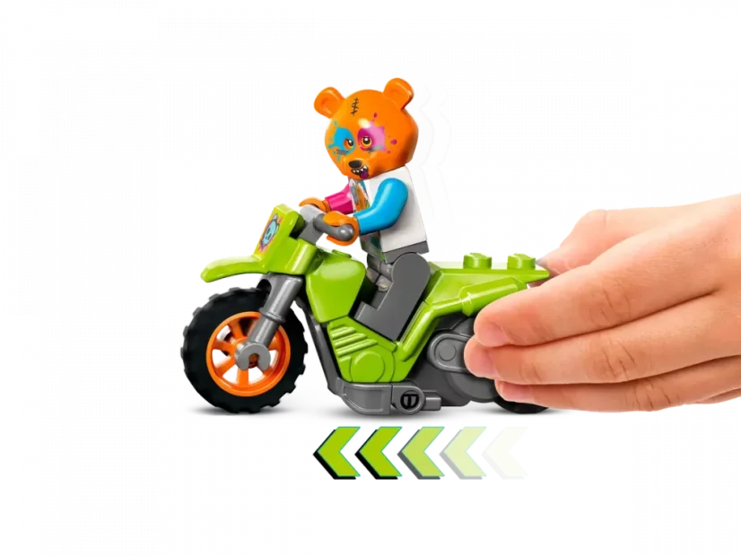LEGO® City 60356 Medveď a kaskadérska motorka
