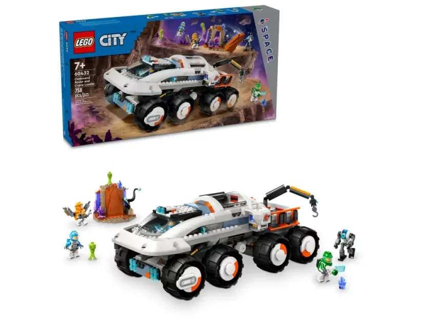 LEGO® City 60432 Veliteľské vesmírne vozidlo a žeriavový nakladač
