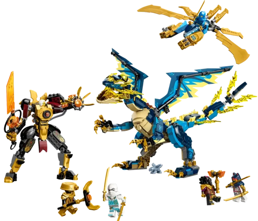LEGO® NINJAGO® 71796 Živelný drak proti robotovi císařovny