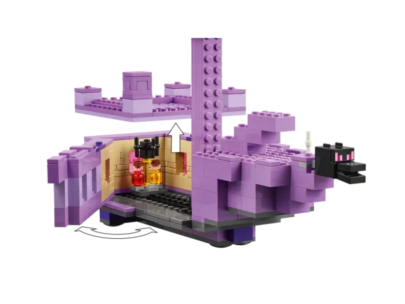 LEGO Minecraft 21264 Drak z Enderu a loď z Endu
