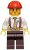 cty0529 Construction Foreman - Shirt with Tie and Suspenders, Dark Brown Legs, Red Construction Helmet