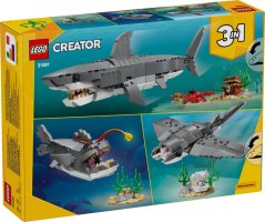 LEGO® Creator 3 v 1 31381 Divoký žralok a truhla s pokladem