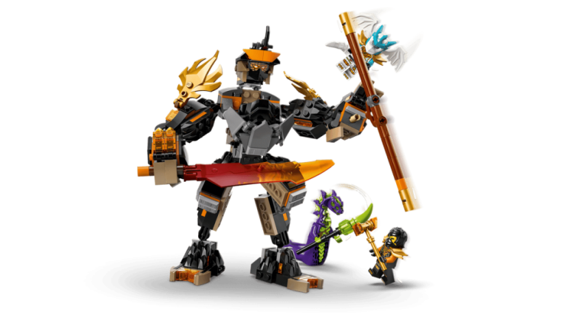 LEGO® NINJAGO® 71854 Cole's Mission Mech & Dragon Zane