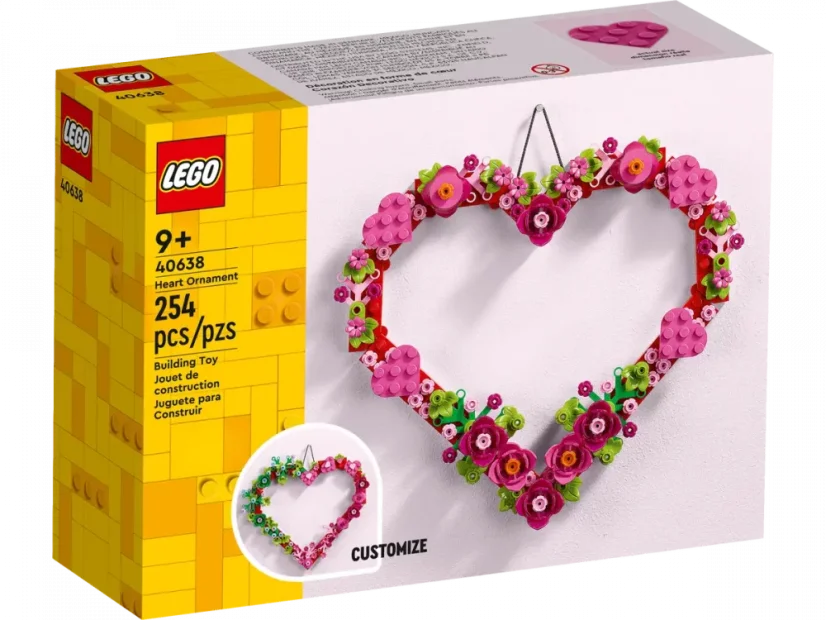 LEGO® 40638 Ozdoba w kształcie serca DRUGA JAKOŚĆ!