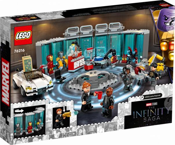 LEGO® Marvel 76216 Zbrojownia Iron Mana