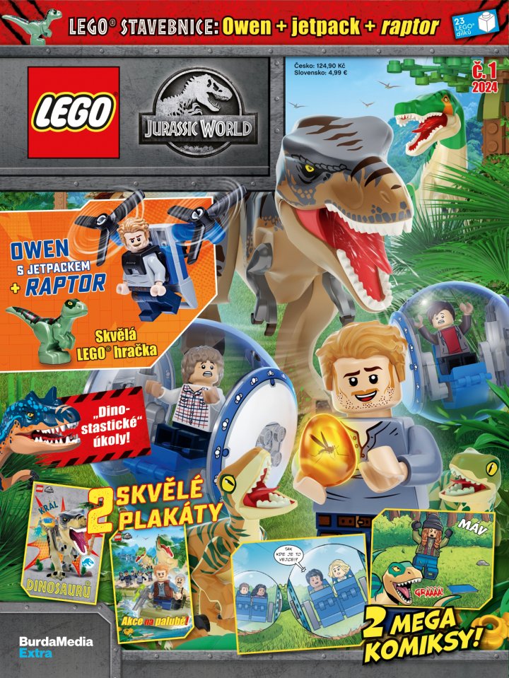 LEGO® Jurassic World Magazyn 1/2024 CZ Wersja | Domklocków.pl