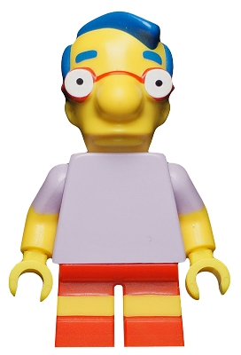 sim015 Milhouse Van Houten, The Simpsons, Series 1 (Minifigure Only without Stand and Accessories)