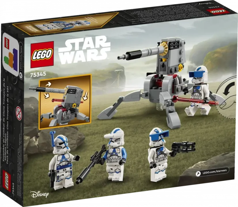 LEGO® Star Wars™ 75345 Bojový balíček klonovaných vojakov z 501. légie