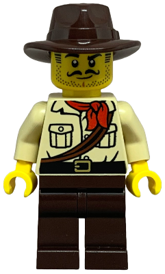 cty1765 City Jungle Explorer - Tan Shirt, Dark Brown Legs and Fedora
