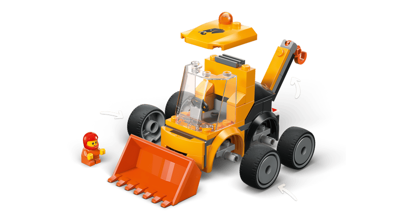 LEGO® City 60483 Autíčka – Stavební nakladač