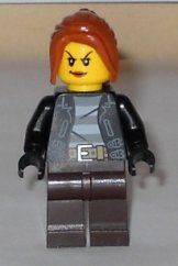 cty0631 Police - City Bandit Crook Female, Dark Orange Hair
