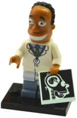 colsim2-16 Dr. Hibbert, The Simpsons, Series 2 (Complete Set with Stand and Accessories)