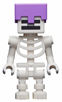 min065 Skeleton, Minecraft - Medium Lavender Helmet