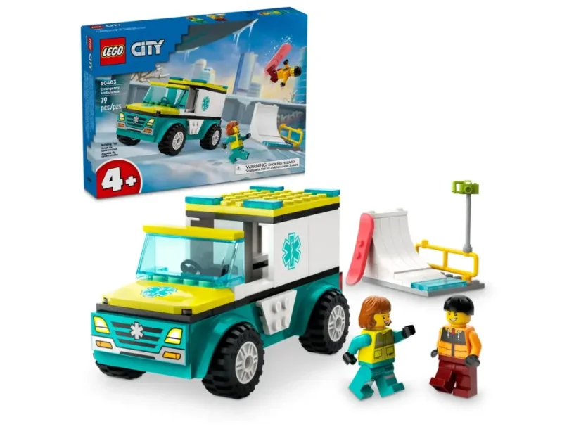 LEGO® City 60403 Sanitka a snowbordista