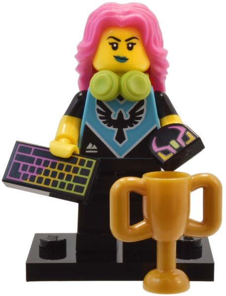 col25-2 E-Sports Gamer, Series 25 (Complete Set with Stand and Accessories)