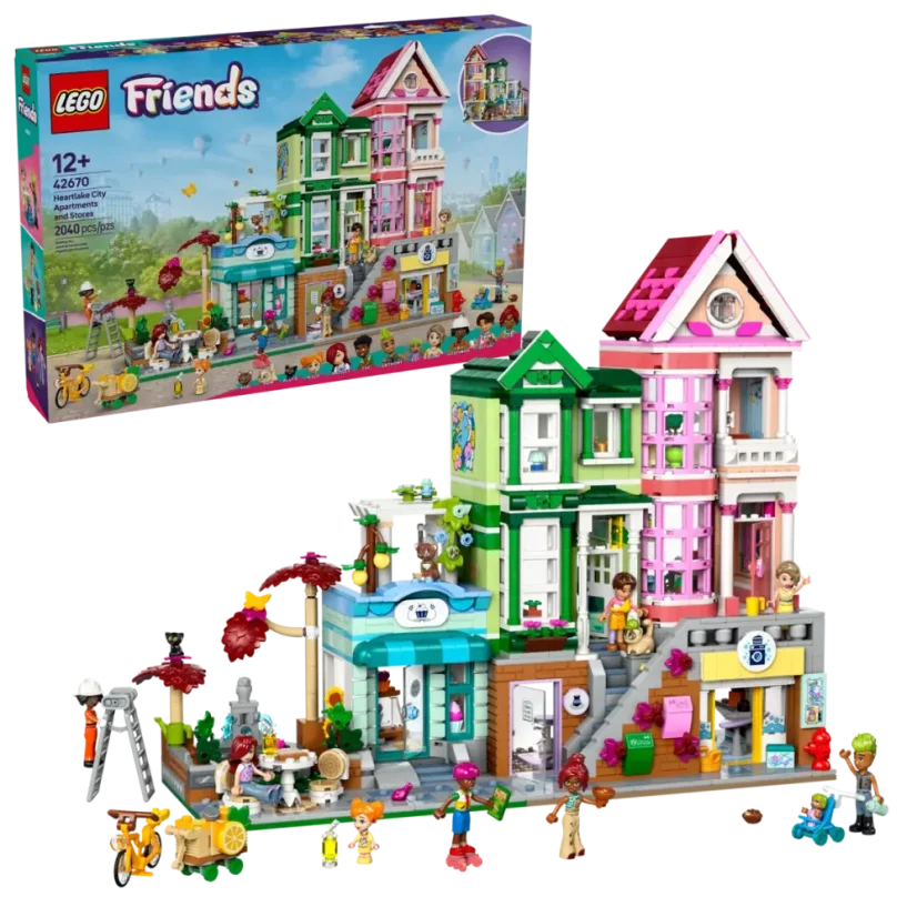 LEGO® Friends 42670 Apartmány a obchody v městečku Heartlake
