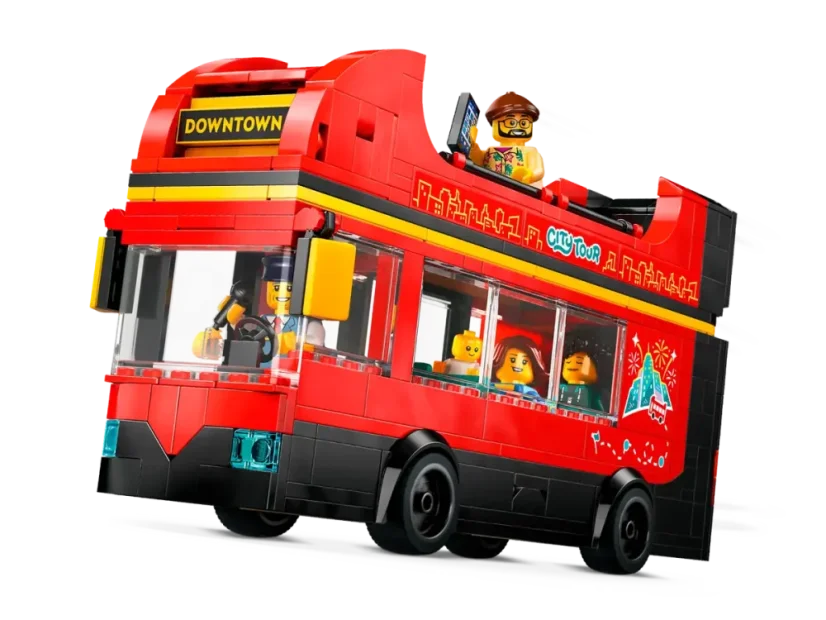 LEGO® City 60407 Červený dvoupodlažní vyhlídkový autobus