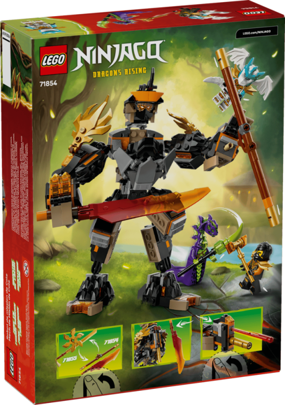 LEGO® NINJAGO® 71854 Coleov expedičný robot a dračí Zane