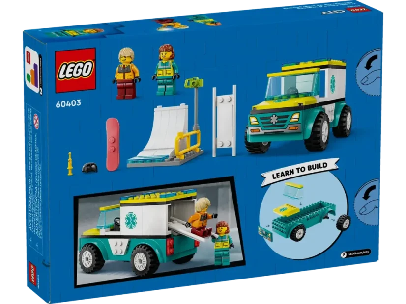 LEGO® City 60403 Sanitka a snowboardista