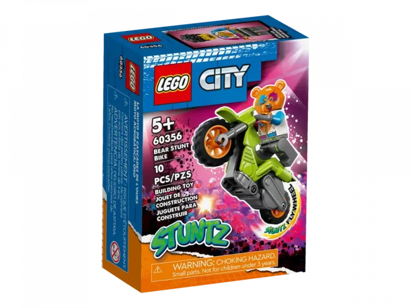 LEGO® City 60356 Medveď a kaskadérska motorka