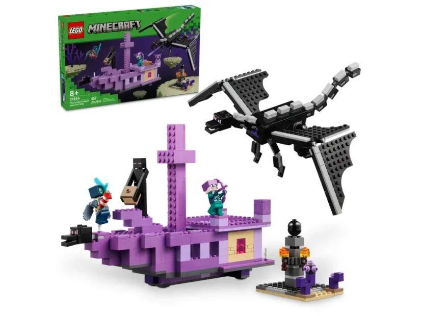 LEGO Minecraft 21264 Drak z Enderu a loď z Endu