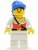 pi056 Pirate Female, White Legs, Blue Bandana