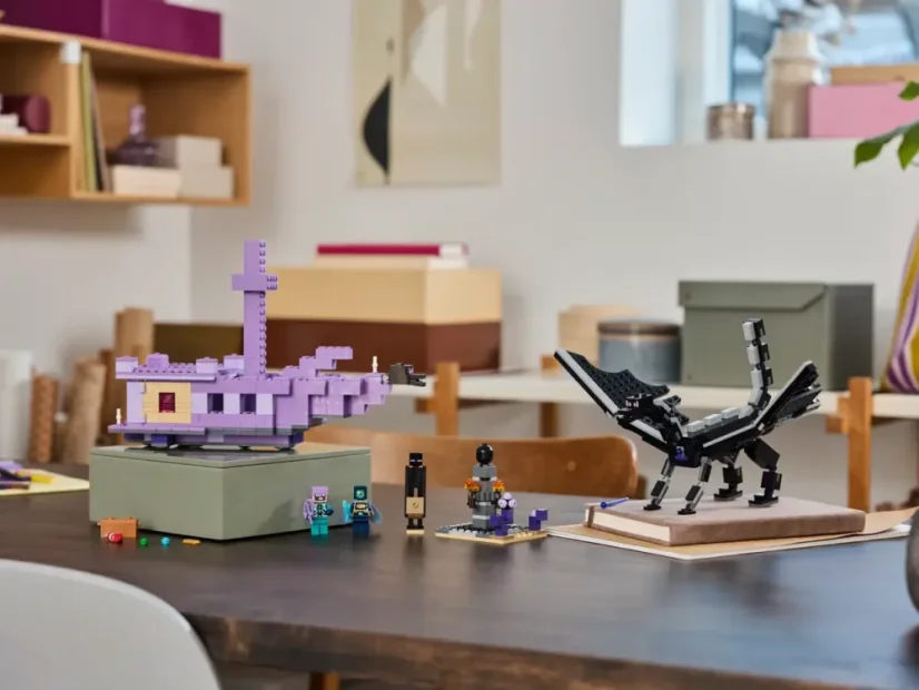 LEGO Minecraft 21264 Drak z Enderu a loď z Endu