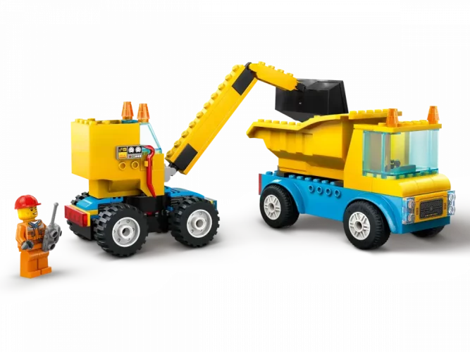 LEGO® City 60391 Stavebná dodávka a demolačný žeriav