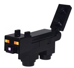 minecat06 Minecraft Cat, Black - Brick Built