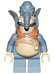 sw0649 Watto - Sand Blue, Printed Head, Tan Hands