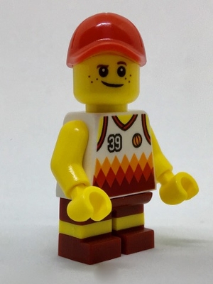 cty0770 Beachgoer - Boy, Red Cap and Basketball Jersey
