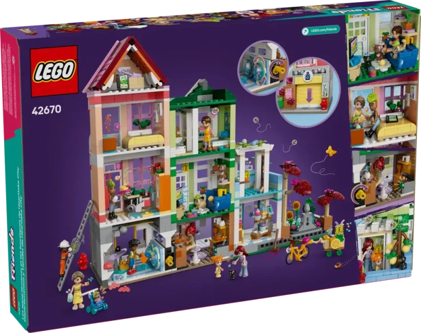 LEGO® Friends 42670 Apartmány a obchody v městečku Heartlake