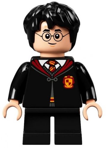 hp281 Harry Potter - Gryffindor Robe Clasped, Sweater, Shirt and Tie, Black Short Legs