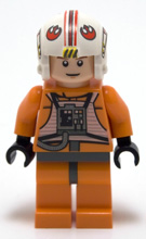 sw0295 Luke Skywalker - Light Nougat, X-Wing Pilot Suit, Detailed Torso and Helmet
