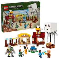 LEGO® Minecraft® 21273 Balón v podobe Ghasta a útok na dedinu
