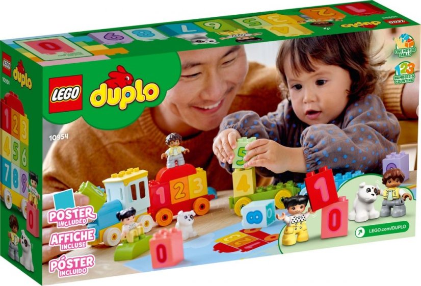 LEGO® DUPLO 10954 Pociąg z cyferkami — nauka liczenia